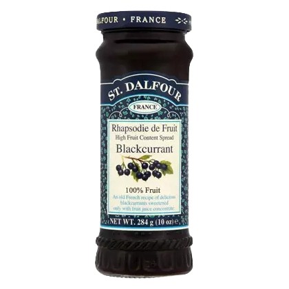 St Dalfour blackcurrant - Solbær syltetøy 284 g