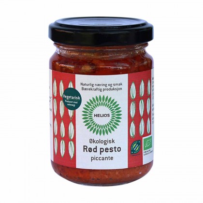 Helios - Pesto Rød Picante Økologisk - 130 g