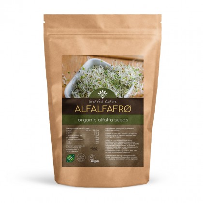 Alfalfafrø - Økologiske spirefrø - 250g