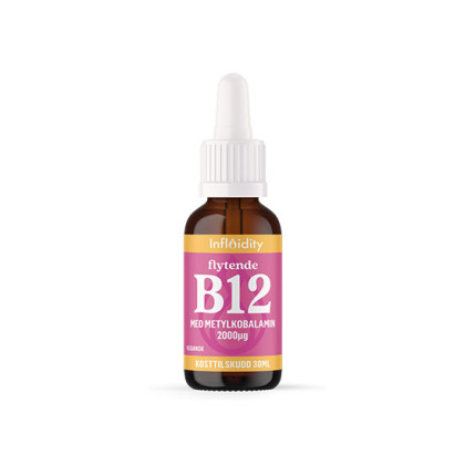 Flytende høydose B12 - med metylkobalamin - 30ml - 2000ug