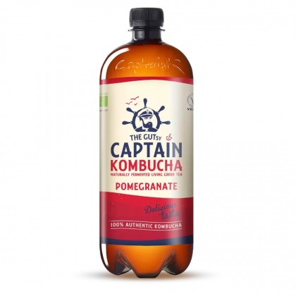 Økologisk Kombucha - Pomegranate - 1 liter - Captain Kombucha