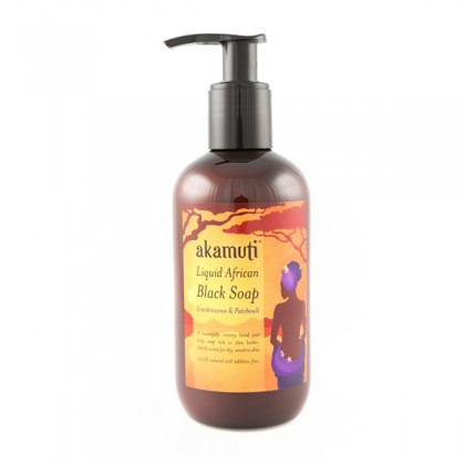 Akamuti Liquid African Black Soap Scented, flytende såpe - 250ml