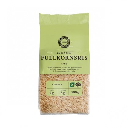 Helios - Fullkornsris Lang Økologisk - 500 g