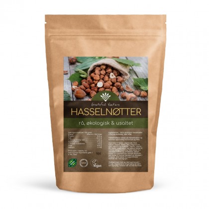 Hasselnøtter - Rå økologiske 500 g