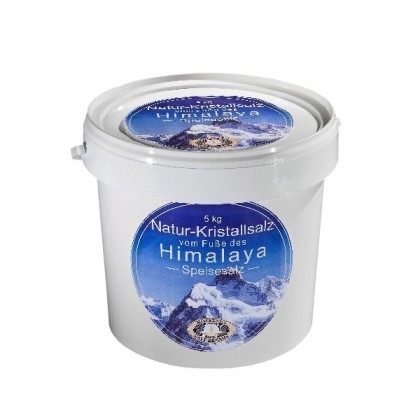 Himalayasalt 5 kg - Fint stensalt - 0,5 - 1 mm