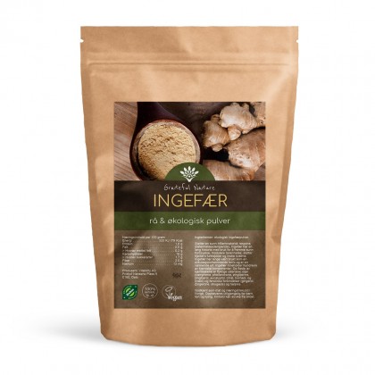Ingefærpulver (ginger) - Rå - Økologisk - 250 g