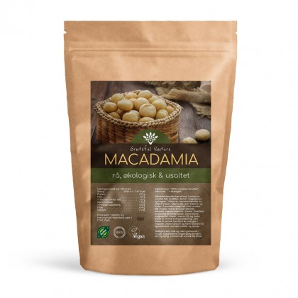 Macadamianøtter - Usaltet - Økologisk