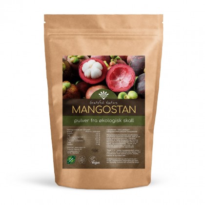 Mangostan - Pulver fra Frysetørket skall - Økologisk - 250g