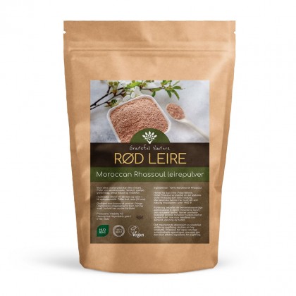 Moroccan Rhassoul Clay - Rød leire - 250 g