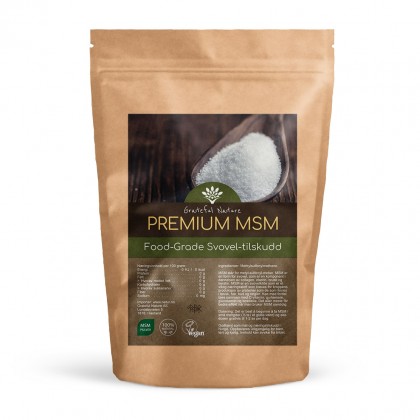 Premium MSM - Rent svovel tilskudd - pulver - 250g