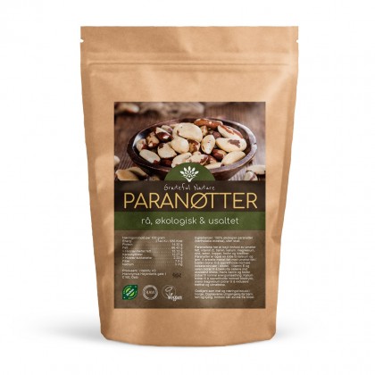Paranøtter - Brazil Nuts - Rå økologisk - 500 g