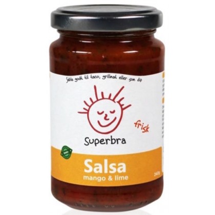 Superbra - Frisk salsa med mango og lime - 240 g
