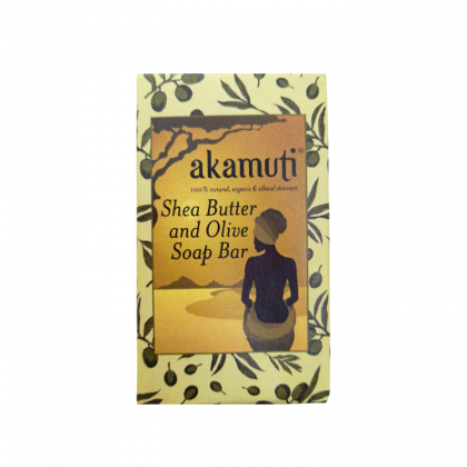 Akamuti Shea Butter and Olive Soap Bar, såpebar - 100g