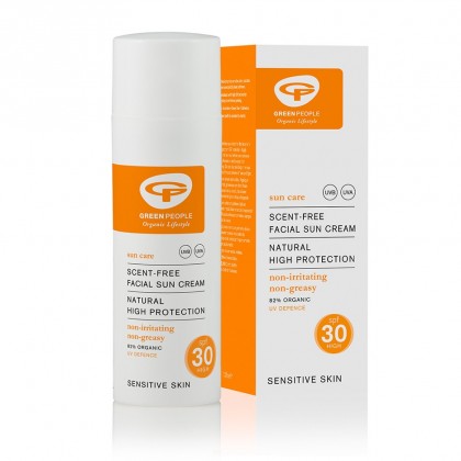GreenPeople - Ansiktssolkrem faktor 30 - luktfri - 50ml