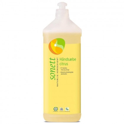 Økologisk håndsåpe - sitrus - 1 liter refill - Sonett