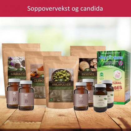 Soppovervekst og candida - 4 måneders kur - Spar 20%