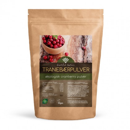 Tranebærpulver - Cranberries - Økologisk - 250 g