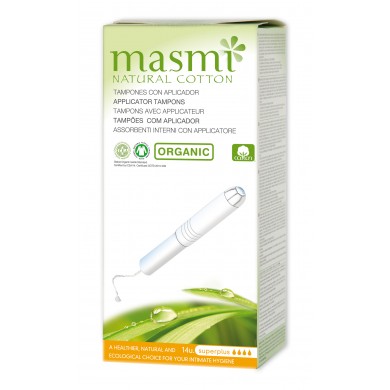 Masmi Økologiske tamponger med innføringshylse, superplus 