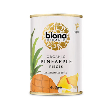 Ananas i ananasjuice - Biona - 400 g