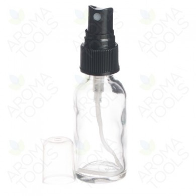 Klare, 30 ml glassflasker med spraykork  - 6 stk i pakken - Aroma Tools