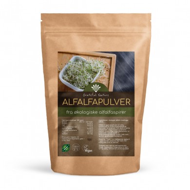 Alfalfapulver - Rå - Økologisk - 250 g
