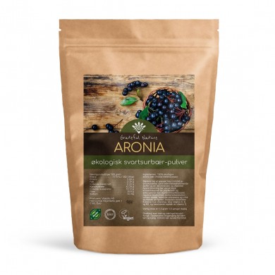 Aronia - Svartsurbær - Pulver - Økologisk - 250 g