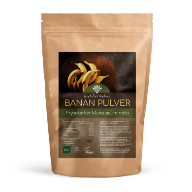 Bananpulver - Frysetørket - 125g