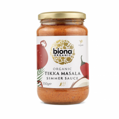 Biona tikka masala simmer saus -  medium spice - 350 g