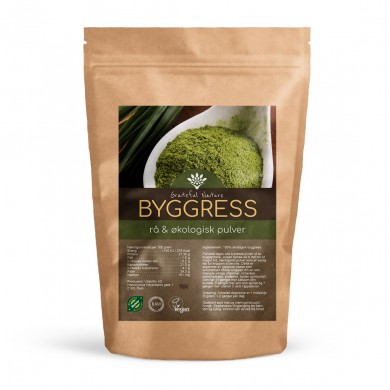 Byggresspulver - Barley Grass Powder - Rå Økologisk - 250 g