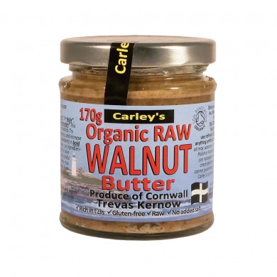 Carleys Valnøttsmør - Raw Walnut Butter - Rå - Økologisk - 170 g