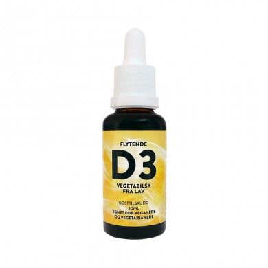 Vegansk D3 vitamin - Flytende - 30ml - 80ug