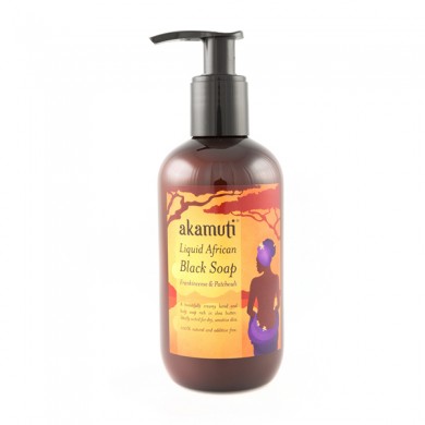 Akamuti Liquid African Black Soap Scented, flytende såpe - 250ml