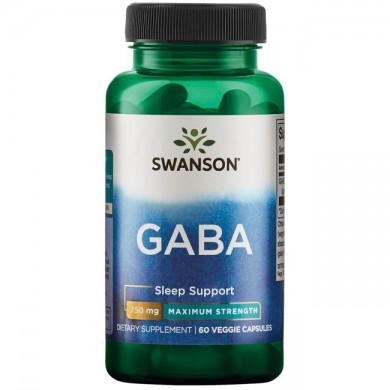 GABA - søvnstøtte - 750 mg a 60 kapsler