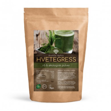 Hvetegresspulver - Wheatgrass Powder - Rå - Økologisk - 250 g