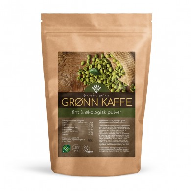 Grønn Kaffebønne Pulver - Rå - Økologisk - 250 g