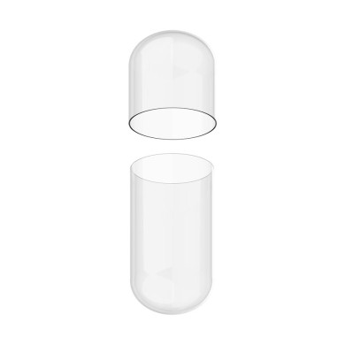 1000 tomme kapsler - Størrelse #1 - ca 250-400mg - I separate poser