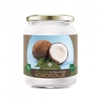 Kokosolje - Extra Virgin Coconut Oil - Økologisk - 500 ml