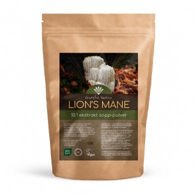 Lion's Mane 10:1 konsentrert ekstrakt - Pulver - 200 g