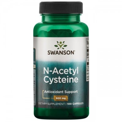 NAC aminosyre - N-Acetyl Cysteine - 100 kapsler a 600mg