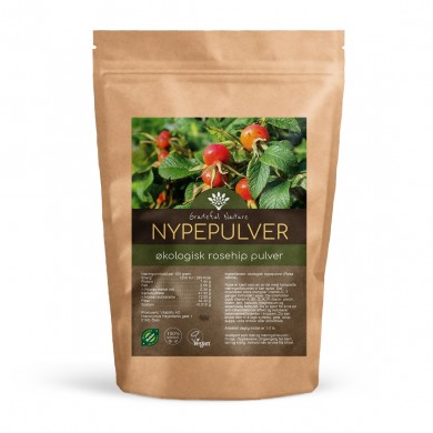 Nypepulver - Rosehip Powder - Rå - Økologisk - 250 g