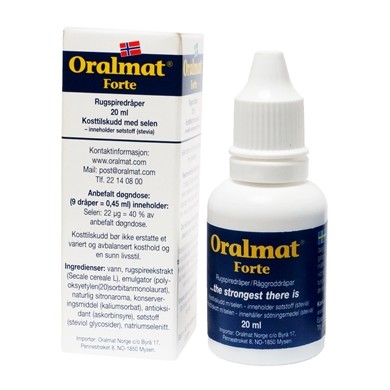Oralmat Rugspiredråper - 25 ml