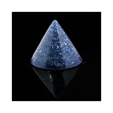 Orgonitt HHG - Blå - Holy hand grenade - Orgonite Cone - Stor