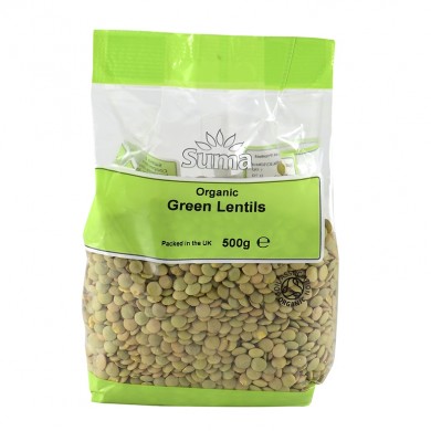 Økologiske Grønne Linser - 500 g - Suma