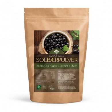 Solbærpulver - Blackcurrant powder - Økologisk - 250 g