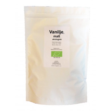Vanilje, malt, 500 g, økologisk, Manna