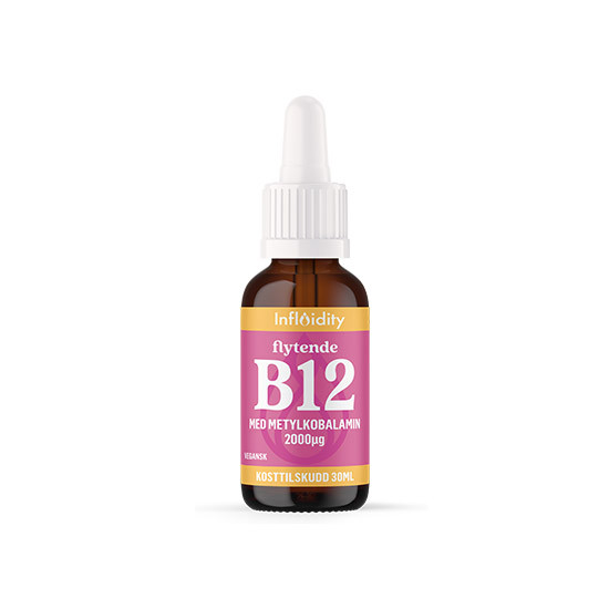 Flytende høydose B12 - med metylkobalamin - 30ml - 2000ug