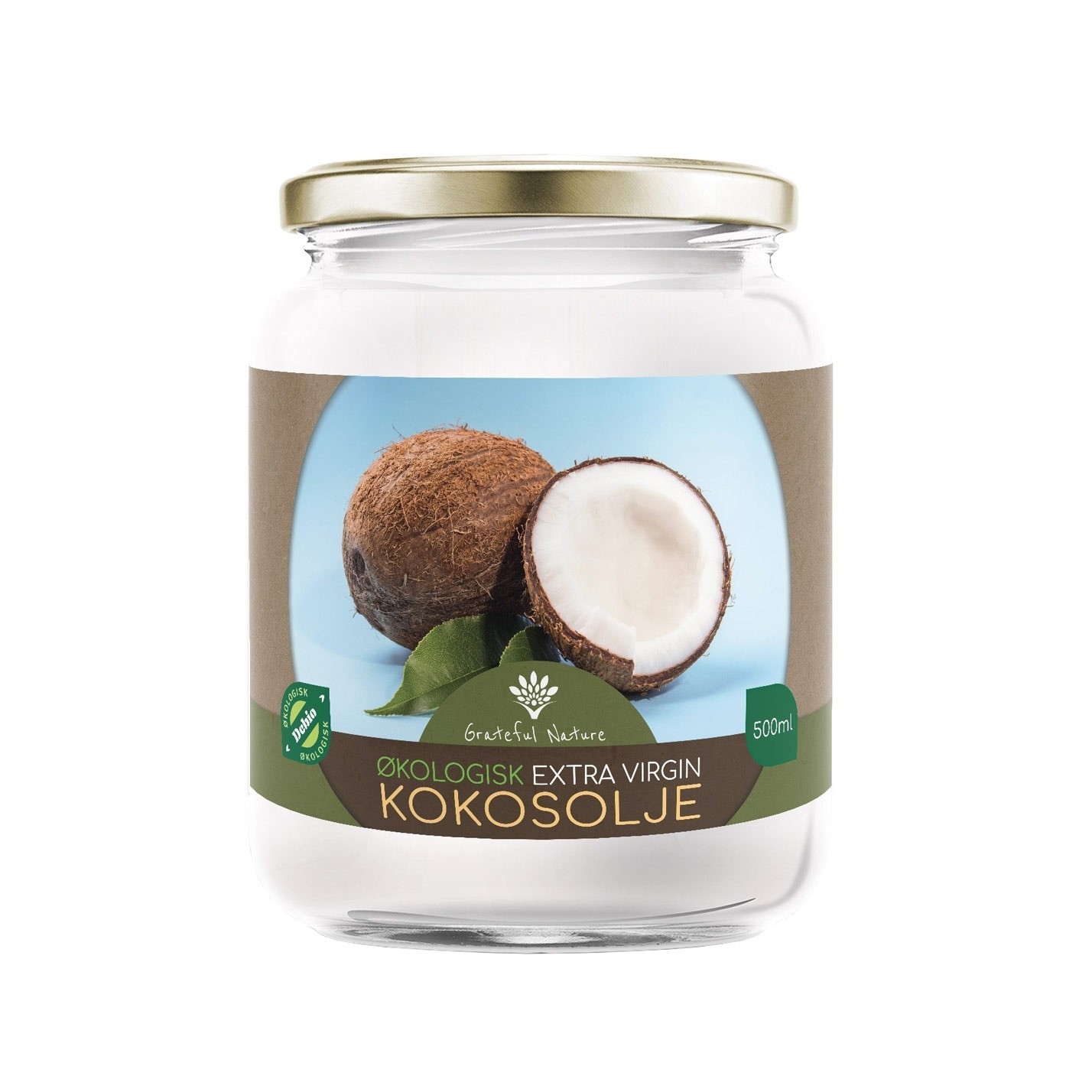 Kokosolje - Extra Virgin Coconut Oil - Økologisk - 500 ml